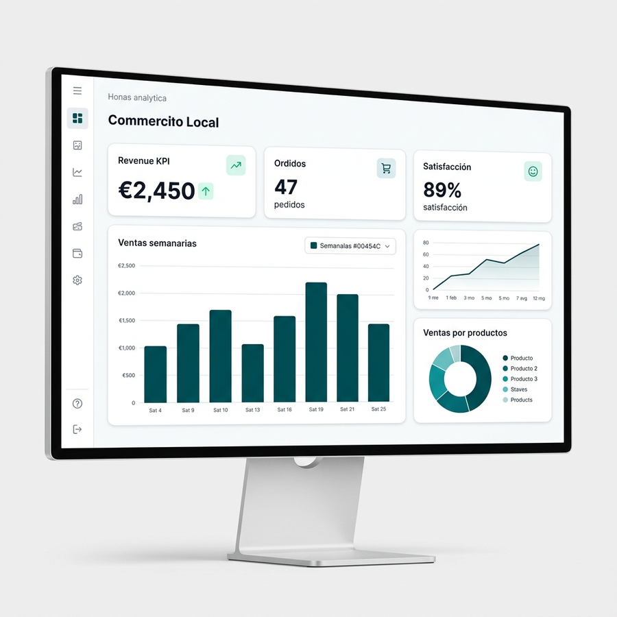 Dashboard analítico de Mesteo